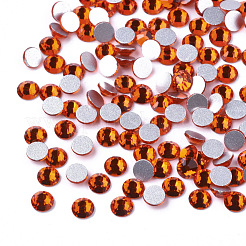 Cabochons de strass dos plat en verre&nbsp;RGLA-S002-20SS-27