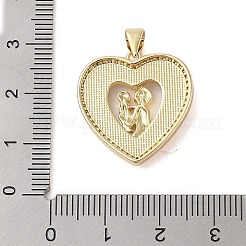 Pendenti in zirconi cubici trasparenti in micro pavè di ottone&nbsp;KK-I712-51G-03