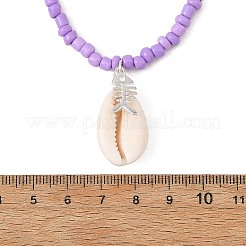 Colliers de perles de verre pour femmes&nbsp;NJEW-JN06578