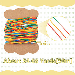 Cordones de poliéster encerado de color degradado de 50 m&nbsp;YC-TADJ0001-04E