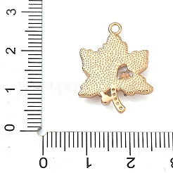 Anhänger aus Messing mit Mikropavé-Fassung aus klaren Zirkonia&nbsp;KK-G556-10G