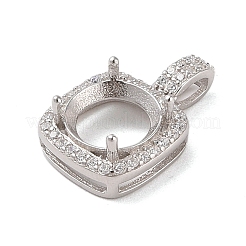 925 pendentif en argent sterling avec micro pavé de zircones cubiques&nbsp;STER-H113-04P-03