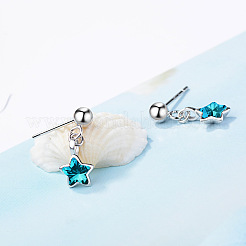 Pendientes colgantes de latón y rhinestone&nbsp;WGC894C-01