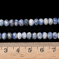 Natürliche blaue Fleck Jaspis Perlenstränge&nbsp;G-D344-A22