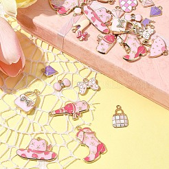 28pcs 14 styles de pendentifs en émail en alliage&nbsp;ENAM-FS0002-25