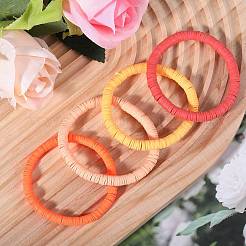 Polymer Clay Heishi Surfer Stretch-Armbänder-Set&nbsp;BJEW-SW00126