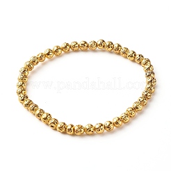 Braccialetti elastici con charm in zirconia cubica a forma di conchiglia per donne adolescenti&nbsp;BJEW-JB06850-02