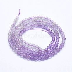 Fili di perline di quarzo lodolite viola naturale fantasma&nbsp;G-D0013-13