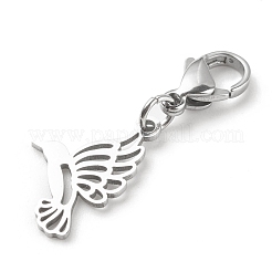 Pendentifs décoratifs en forme d'oiseaux en acier inoxydable 201 anti-ternissement&nbsp;HJEW-JM00652-03