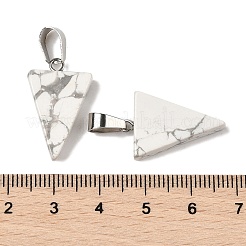 Natürliche Howlith Anhänger&nbsp;G-B127-04P-12
