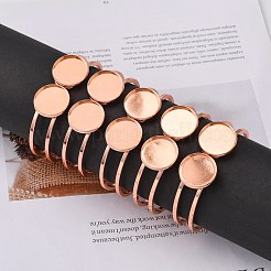 Accessoire de bricolage de bracelet en laiton&nbsp;MAK-WH0006-01RG