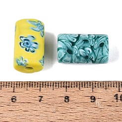 Handgefertigte Millefiori-Glassäulenperlen&nbsp;LA-N001-02E-02