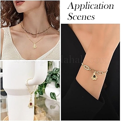 16 pièces 8 couleurs laiton micro pavé pendentifs zircone cubique&nbsp;KK-YW0004-15