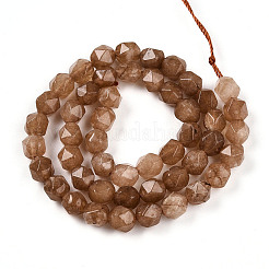 Chapelets de perles en jade blanc naturel teinté&nbsp;G-T139-8mm-46Q