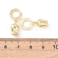 Maiglöckchen-Anhänger aus Messing&nbsp;KK-B166-08G