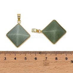 Pendenti avventurina verde naturale&nbsp;G-H359-03G-05