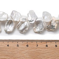 Natürliche Barock Keshi Perlen Stränge&nbsp;PEAR-P064-02C-01A