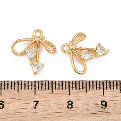 Latón micro pavimenta claro cubic zirconia encantos&nbsp;CU-CBA804C-08G