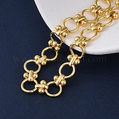 Messingring-Gliederkettenarmbänder für Frauen und Männer&nbsp;BJEW-K273-05G
