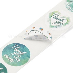 1 Zoll große Dankeschön-Papieraufkleber&nbsp;DIY-L035-011C