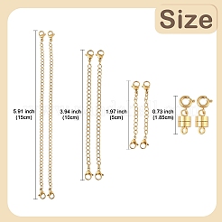 6 pz fermagli magnetici in ottone con fermagli a molla&nbsp;FIND-YW0007-71G