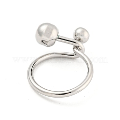 Runde Fingerringe aus Messing&nbsp;RJEW-G309-45P
