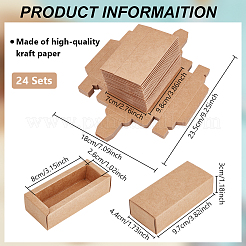 Faltbare Geschenkverpackungsschubladenboxen aus Papier&nbsp;CON-WH0816-008A