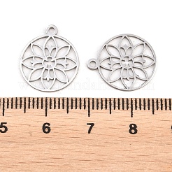 Pendentifs bouddhistes en acier inoxydable 304&nbsp;STAS-E521-06B-P