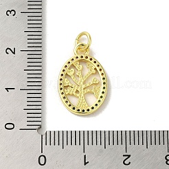 Pendentifs avec zircon cubiques à micro-pavés en laiton&nbsp;KK-M283-27C-02