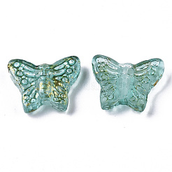 Perle di vetro verniciate a spruzzo trasparente&nbsp;X-GLAA-R215-06-E06