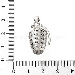 Messing Micro Pave schwarz Zirkonia Anhänger&nbsp;KK-H279-10P