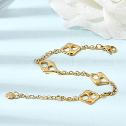 304 Edelstahl-Gliederarmbänder für Damen&nbsp;BJEW-G784-01G-01