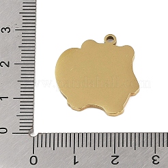 201 Edelstahlanhänger&nbsp;STAS-C095-25G