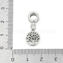 Breloques européennes en laiton placage en rack&nbsp;KK-R200-15AS