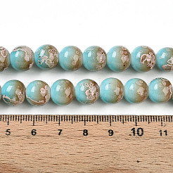 Backen Farbe Glasperlen Stränge&nbsp;X-DGLA-N008-10mm-05