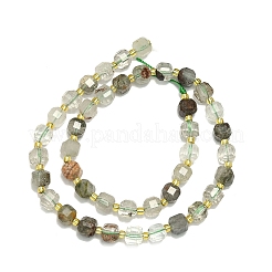 Filo di perle di quarzo naturale di lodolite&nbsp;G-I376-D05-01