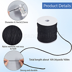 Cordón trenzado de nailon de 100 m para manualidades de macramé.&nbsp;OCOR-SP0001-25A