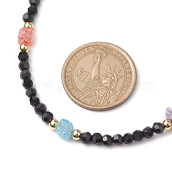 Collane di perline di quarzo craquelé sintetico da donna&nbsp;NJEW-JN04801