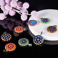 Handgefertigte Murano Millefiori-Anhänger&nbsp;LAMP-S191-08