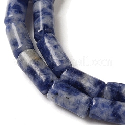 Fili di perle di diaspro macchia blu naturale&nbsp;G-B091-A03-01