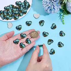 40 Stück Bunte Malerei-Cabochons&nbsp;LAMP-PH0001-43A