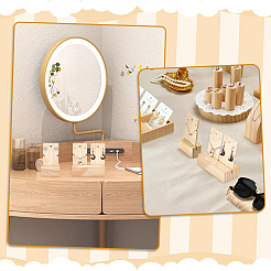 2 set di 2 espositori rettangolari in legno per orecchini&nbsp;EDIS-PH0001-41
