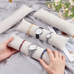 Schmuckkissen aus Leinen zur Aufbewahrung von Armbändern&nbsp;DIY-WH0170-42B