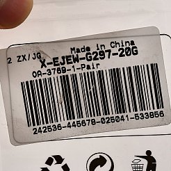 Pendientes de aro gruesos de latón para mujer&nbsp;X-EJEW-G297-20G