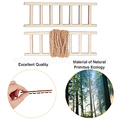Échelle miniature en bois non fini&nbsp;AJEW-GF0006-07
