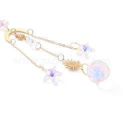 Campanillas de viento de aurora de cristal colgantes&nbsp;HJEW-Z003-18
