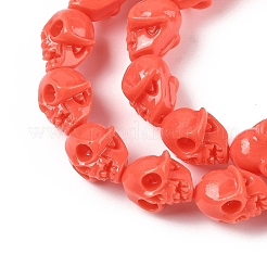Fili di perline intagliate di corallo sintetico&nbsp;CORA-M001-10D
