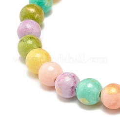 Bracelets stretch naturels en jade&nbsp;BJEW-JB07789-02