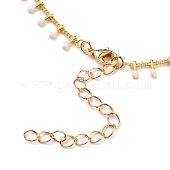 Colliers en laiton avec pendentif en émail&nbsp;NJEW-JN03111-01