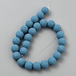 Fili di perle di roccia lavica naturale&nbsp;G-WH0031-15